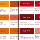 RAL-Farben-Tabelle