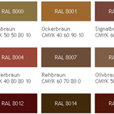 RAL-Farben-Tabelle