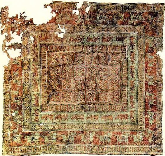 Teppich aus dem Grab Pazyryktal