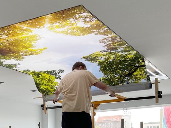 Deckenleuchtbild in 400 x 200 cm Größe